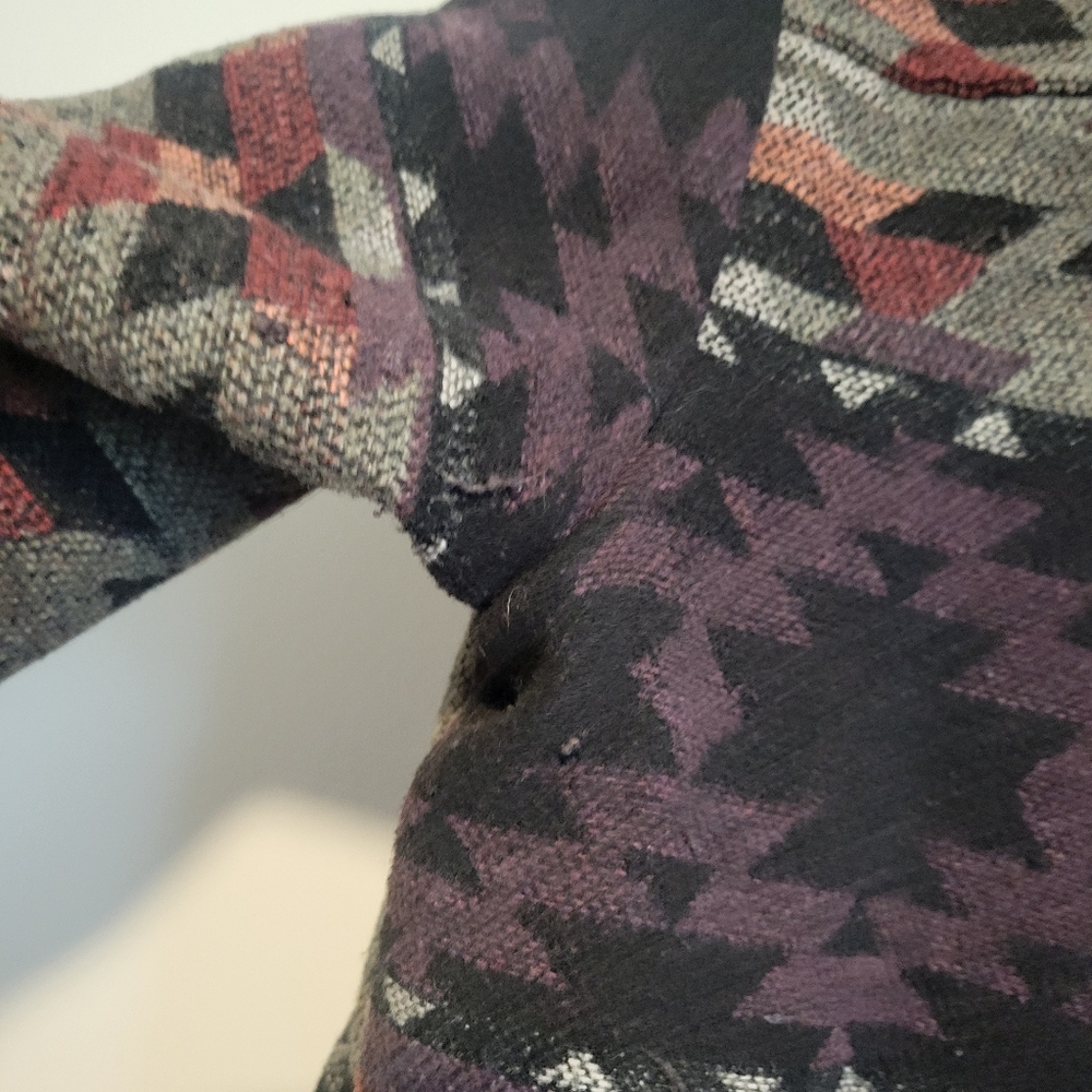 Maurices Aztec Patterned Utility Jacket Size Large - image 3